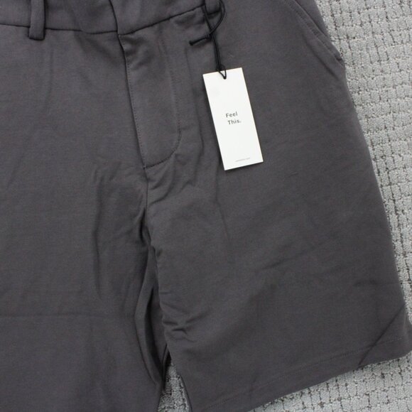 Swet Tailor Chino Shorts Mens Size 29 Gray Solid Performance Lightweight NWT - Picture 4 of 10